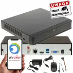 TANI DOBRY REJESTRATOR DO MONITORINGU IP UNIVIEW NVR301-08X NA 8 KAMER