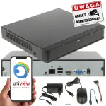 TANI DOBRY REJESTRATOR DO MONITORINGU IP UNIVIEW NVR301-08S3 NA 8 KAMER