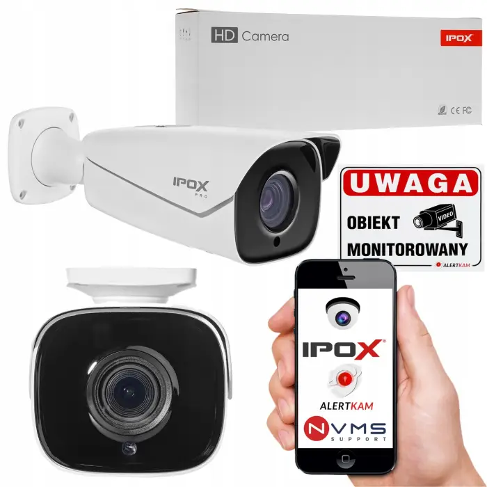 KAMERA ZEWNĘTRZNA IP IPOX 2MP PX-TZIP2022IR7LPR FUNKCJE LPR