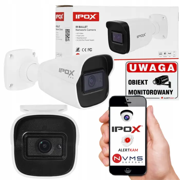 KAMERA ZEWNĘTRZNA IP IPOX 2MP PX-TIP2028IR2SL