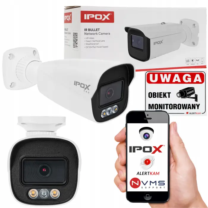 KAMERA ZEWNĘTRZNA IP IPOX 2MP PX-TIC2028WL LIGHT EXPLORER