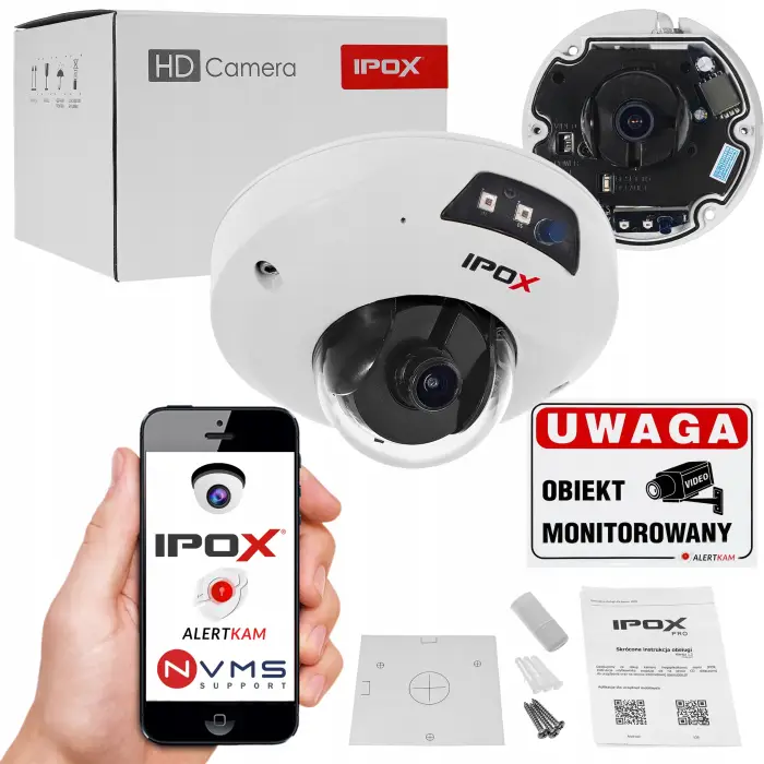 KAMERA ZEWNĘTRZNA IP IPOX 5MP PX-DMI5028AMS-IR940 KOPUŁOWA