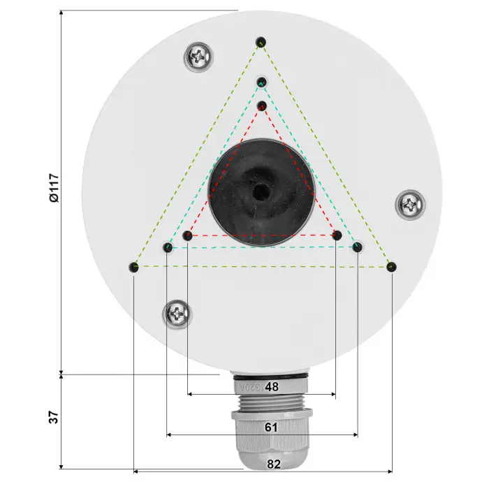 UCHWYT KAMERY TC-P54BM SPEC:V5/V3.0 TIANDY