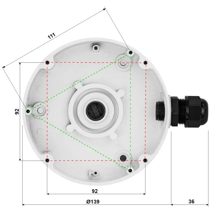 UCHWYT KAMERY TC-P54BM SPEC:V3_V2.0 TIANDY