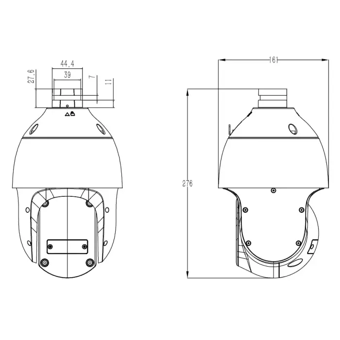 KAMERA IP SZYBKOOBROTOWA ZEWNĘTRZNA TC-H354S SPEC:23X/I/E/V3.1 - 5 Mpx 5 ... 115 mm TIANDY