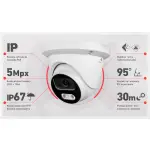 Zestaw do monitoringu IP 2 kamery 5Mpx, IR 30m, dysk