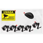 DOBRY BEZPRZEWODOWY ZESTAW DO MONITRINGU IP WIFI 4 KAMERY DYSK REJESTRATOR APLIKACJA