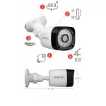 ZESTAW 2 KAMERY FULLHD MONITORING ZEWNĘTRZNY PODGLĄD NA APLIKACJI