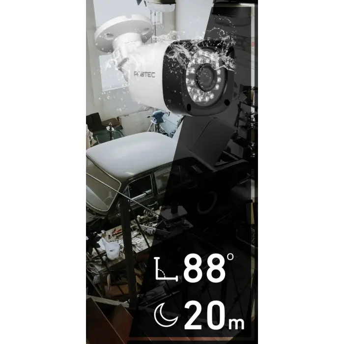 ZESTAW 2 KAMERY FULLHD MONITORING ZEWNĘTRZNY PODGLĄD NA APLIKACJI