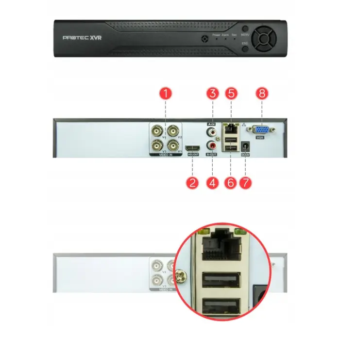 ZESTAW 2 KAMERY FULLHD MONITORING ZEWNĘTRZNY PODGLĄD NA APLIKACJI