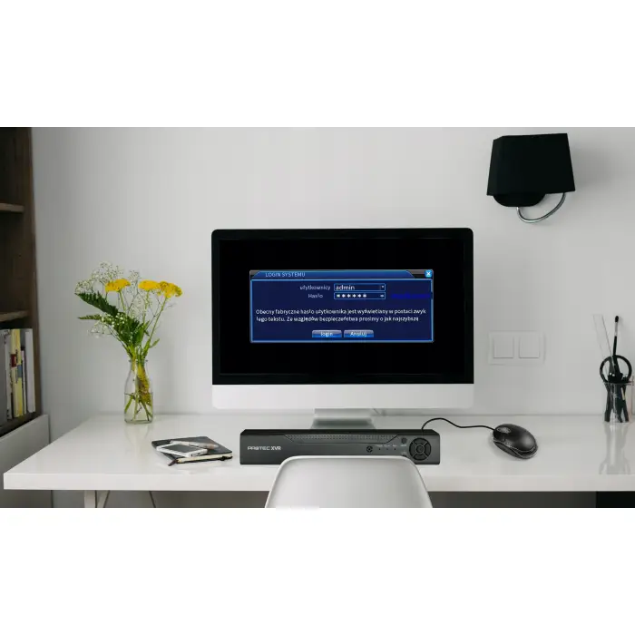ZESTAW 2 KAMERY FULLHD MONITORING ZEWNĘTRZNY PODGLĄD NA APLIKACJI