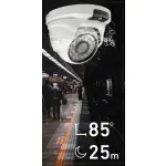 KOMPLETNY MOCNY ZESTAW DO MONITORINGU 4 KAMERY KOPUŁOWE 8MP 4K PODGLĄD Z APLIKACJI