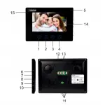 WIDEO DOMOFON VIRONE VDP-51 PLUTON VIDEODOMOFON WIDEODOMOFON DASZEK LCD 7