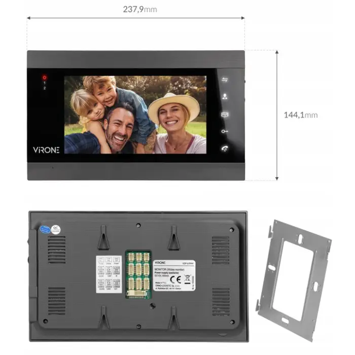 Wideodomofon Virone VDP-61 WIFI domofon full hd 7