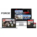 FORCE Zestaw monitoringu 6x Kamera IP 2MPx Full HD DYSK 1TB REJESTRATOR POE