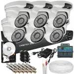 Zestaw monitoringu 6 kamer 5Mpx, IR 25m, dysk 1TB