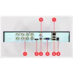 Zestaw do monitoringu 6 kamer 5Mpx, IR 20m, dysk 1TB