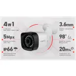 Zestaw do monitoringu 6 kamer 5Mpx, IR 20m, dysk 1TB