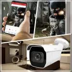 Zestaw do monitoringu cyfrowego IP - 2 kamery 8 Mpx 4K, IR 40m, dysk 1TB