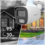Zestaw do monitoringu IP 4 kamery 5Mpx, IR 30m, PoE