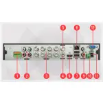 Zestaw 6 kamer do monitoringu 4K 8Mpx, IR 20m, dysk 1 TB