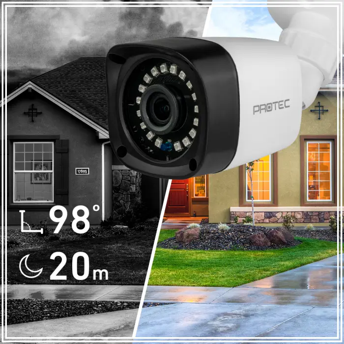 Zestaw do monitoringu 6 kamer 5Mpx, IR 20m, dysk 1TB