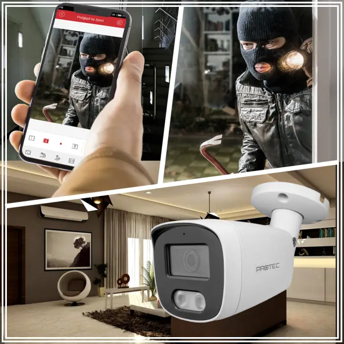 Zestaw do monitoringu IP 4 kamery 5Mpx, IR 30m, PoE