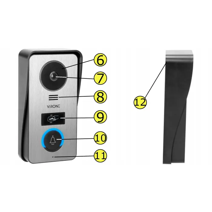 Wideodomofon Virone VDP-67 domofon WiFi full hdD 7