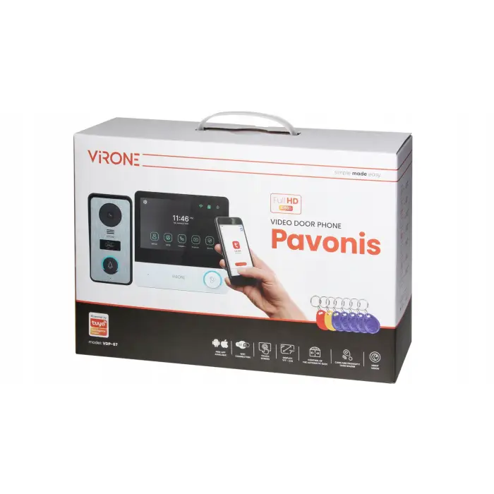 Wideodomofon Virone VDP-67 domofon WiFi full hdD 7
