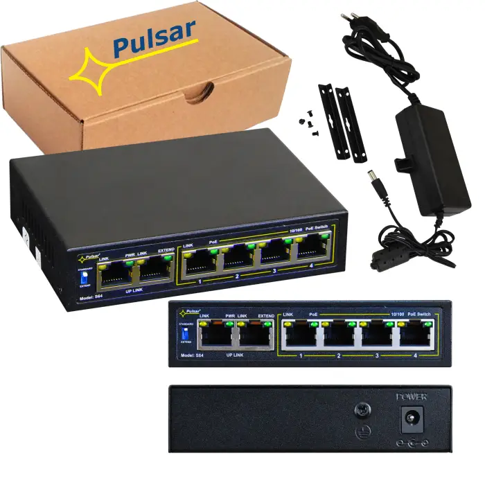 SWITCH POE S64 4-PORTOWY PULSAR