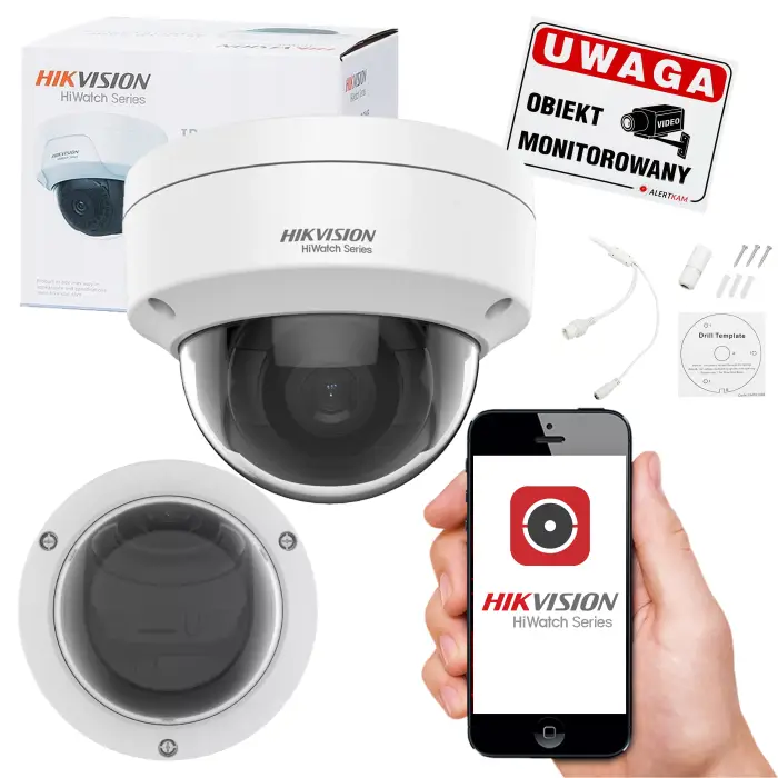 Kamera kopułkowa IP HWI-D121H , 2Mpx, IR30m, IK10, PoE - Hikvision Hiwatch