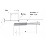 ZESTAW DO BRAMY SKRZYDŁOWEJ FORCE GT500 LS DO 10 M 1000 KG Z KRAŃCÓWKAMI