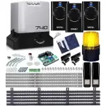 DOBRY ZESTAW AUTOMATYKI BRAMOWEJ DO BRAM PRZESUWNYCH Delta2 FAAC 740 3xPilot 868 Lampa 5xListwa