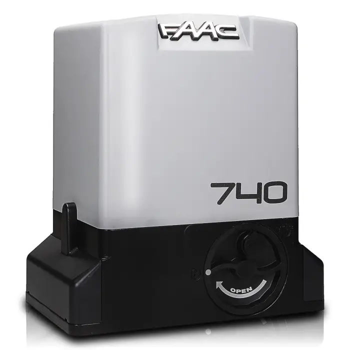 DOBRY ZESTAW AUTOMATYKI BRAMOWEJ DO BRAM PRZESUWNYCH Delta2 FAAC 740 3xPilot 868 Lampa 5xListwa