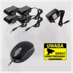 Zestaw monitoringu bezprzewodowego WiFi - 4 kamery 8 Mpx, IR + światło LED, z mikrofonem