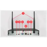 Zestaw monitoringu bezprzewodowego WiFi - 4 kamery 5 Mpx, IR + LED, mikrofon + głośnik, sygnalizator alarmowy