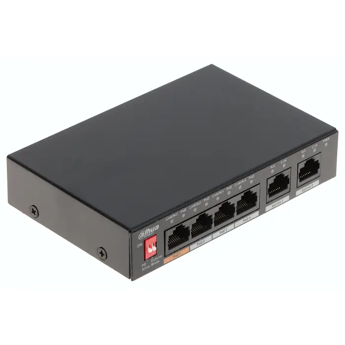 SWITCH POE PFS3006-4ET-60-V2 4-PORTOWY DAHUA