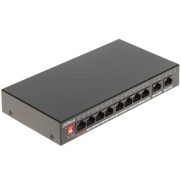 SWITCH POE PFS3010-8ET-96-V2 8-PORTOWY DAHUA