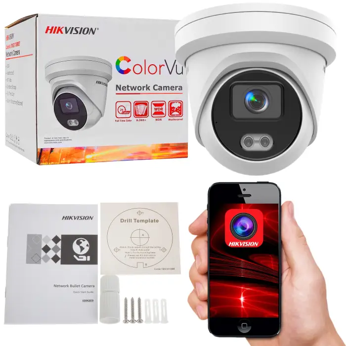 Kamera IP DS-2CD2327G2-L(2.8MM)(C) ColorVu - 1080p Hikvision