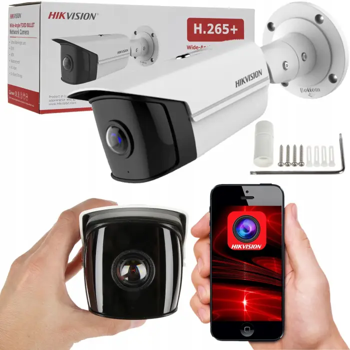 Kamera IP 4Mpx DS-2CD2T45G0P-I 1.68mm HIKVISION 180°