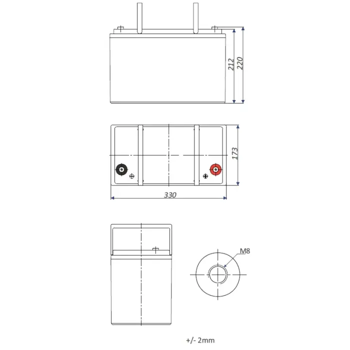 AKUMULATOR 12.8V/100AH/LIFEPO4-EP EUROPOWER