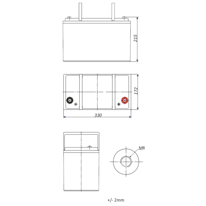 AKUMULATOR 12.8V/120AH/LIFEPO4-EP EUROPOWER