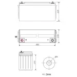 AKUMULATOR 12.8V/150AH/LIFEPO4-EP EUROPOWER