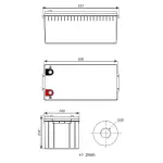 AKUMULATOR 12.8V/200AH/LIFEPO4-EP EUROPOWER