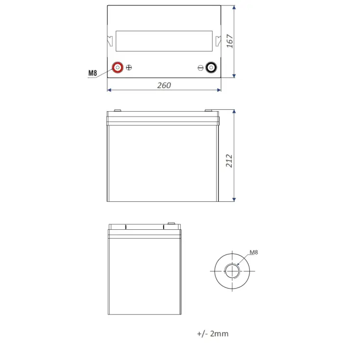 AKUMULATOR 12.8V/80AH/LIFEPO4-EP EUROPOWER