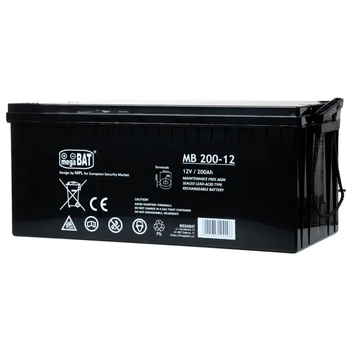 AKUMULATOR 12V/200AH-MB megaBAT