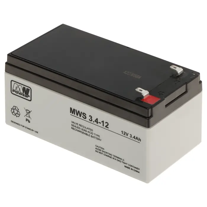 AKUMULATOR 12V/3.4AH-MWS MW Power