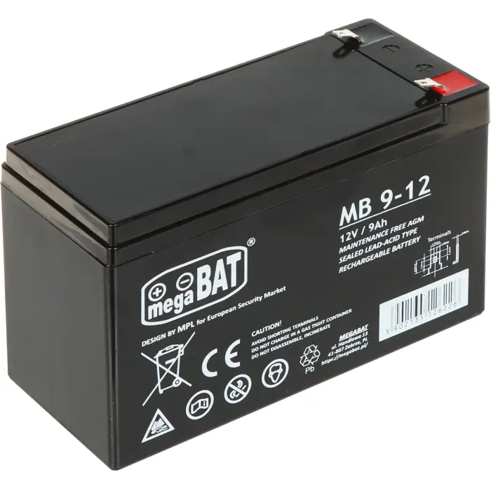 AKUMULATOR 12V/9AH-MB megaBAT