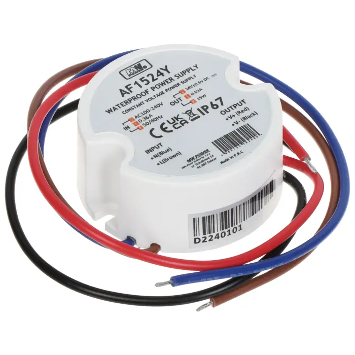 ZASILACZ IMPULSOWY 24V/0.63A-TP-V2 MW POWER