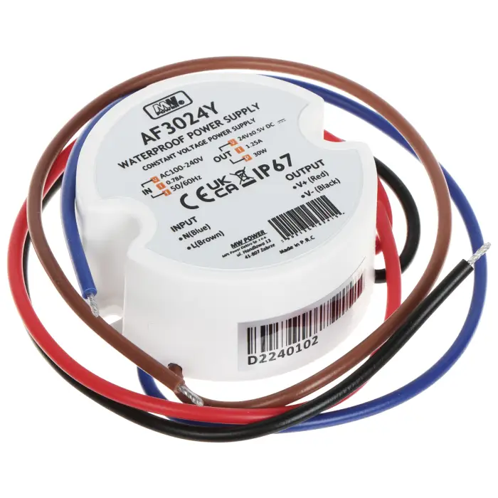 ZASILACZ IMPULSOWY 24V/1.25A-TP-V2 MW POWER